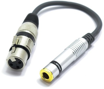 ADAPTER XLR ŻEŃSKI - GNIAZDO JACK 6,3 MONO VITALCO