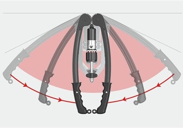 ЭКСПАНДЕР ДЛЯ РУК POWER TWISTER РЕГУЛИРУЕМЫЙ 10-200 КГ ПРОФЕССИОНАЛЬНЫЙ ФИТНЕС