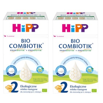HIPP 2 BIO COMBIOTIK mleko po 6 m-cu, 2x550g