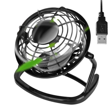 MINI WENTYLATOR CYRKULATOR PODŁOGOWY WIATRAK PRZEMYSŁOWY PRZENOŚNY USB 14cm