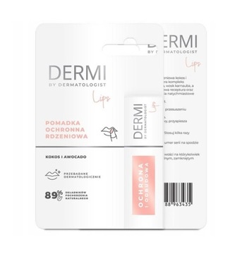 Dermi Lips Pomadka rdzeniowa ochronna kokos i awokado