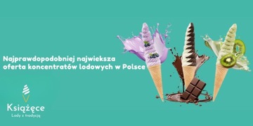 Lody Książęce Mieszanka Koncentrat Lody Włoskie Ciasteczkowe PREMIUM 2kg