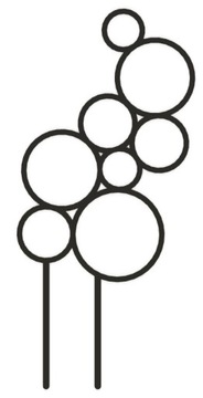 PODPÓRKA KWIATÓW ROŚLIN DRABINKA PERGOLA XXL 58 CM
