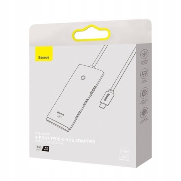 Концентратор 4 в 1 серии Baseus Lite USB на 4 порта USB 3.0, 2 м