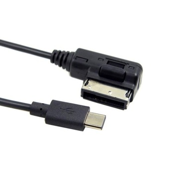 Прочный зарядный кабель USB C, кабель USB 3,1 типа C AMI, подходящий для автомобиля VW для Audi A3