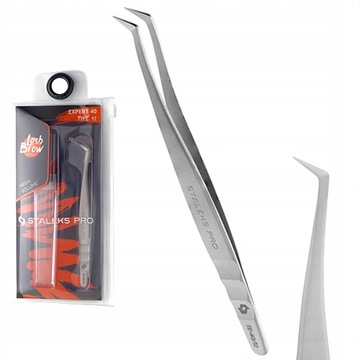 STALEKS PROFESJONAL PĘSETA DO PRZEDŁUŻANIA RZĘS EXPERT ZAGIĘTA 65° TE-40/12