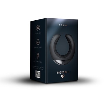 Rocks-Off - Вибрирующий мастурбатор Echo C Curved Handheld Masturbator C