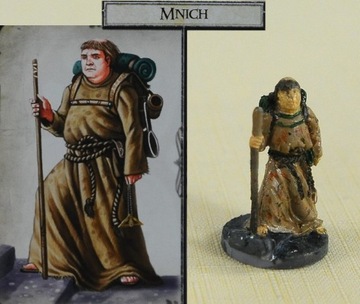 MNICH malowana figurka gry TALISMAN Magia i Miecz