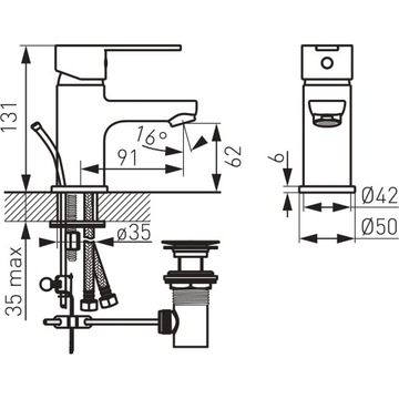 НАСТОЛЬНАЯ РАКОВИНА FERRO SAVIO FAPPER, ХРОМ BSV2