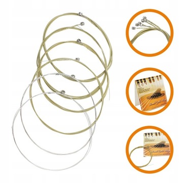 6 шт. СТРУНЫ ДЛЯ АКУСТИЧЕСКОЙ ГИТАРЫ