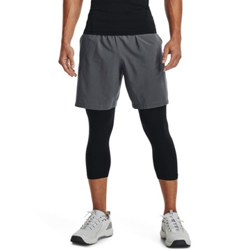 Under Armour Szorty sportowe UA Woven Graphic Shorts 1370388 Szary Regular