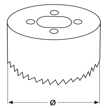 КОРОНКА БИМЕТАЛЛИЧЕСКАЯ 105 ММ