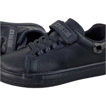 Детские кроссовки Big Star, черные спортивные туфли на липучке NN374056 30