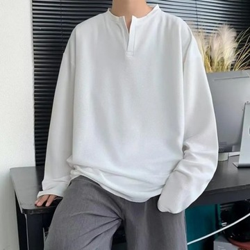 Autumn Fashion loose Sweaters Men Long Sleeve Pull