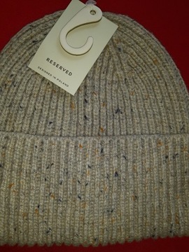 Czapka damska / męska beanie RESERVED z WEŁNĄ