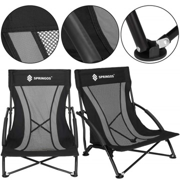 ТУРИСТИЧЕСКИЙ СТУЛ ДЛЯ РЫБАЛКИ СКЛАДНОЙ НИЗКИЙ БОЛЬШОЙ СТУЛ ДЛЯ КЕМПИНГА