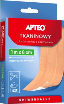 Plaster tkaninowy z opatrunkiem 6x100cm metr