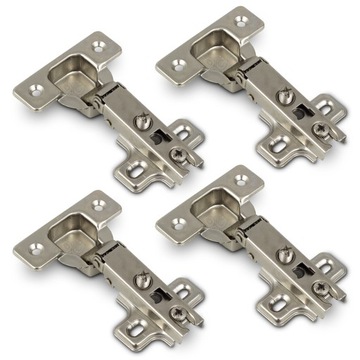 4 x ZAWIAS MEBLOWY NAKŁADANY Z PROWADNIKIEM - 10%