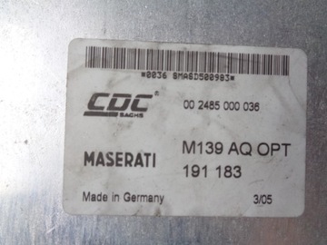 МОДУЛЬ M139 CDC 191183 MASERATI QUATTROPORTE V