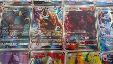 50x Karty POKEMON gx tag team basic