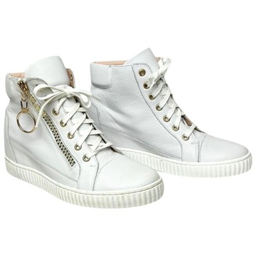 Damiss półbuty damskie sneakersy DS-702 białe rozmiar 39
