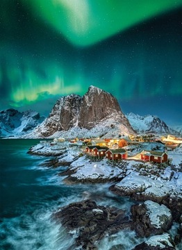 PUZZLE 1000 EL WIDOK LOFOTEN ISLANDS NORWEGIA ZORZA POLARNA AURORA BORELIS