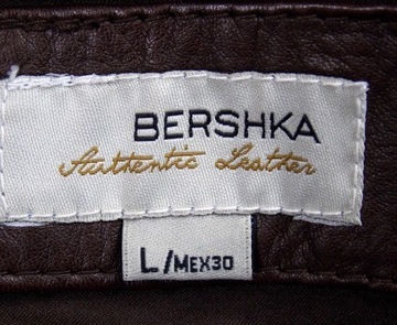 BERSHKA kurtka skórzana owcza ramoneska M/L