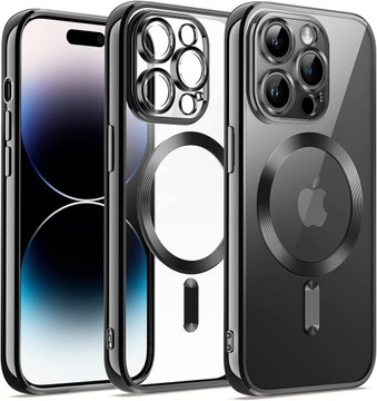 ETUI MAGNETYCZNE DO MAGSAFE DO APPLE IPHONE 14 PRO COLOUR CASE +SZKŁO