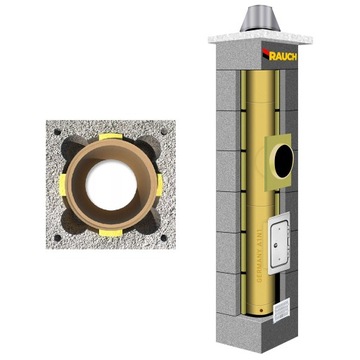 System kominowy RAUCH 7 m komin fi 180 systemowy