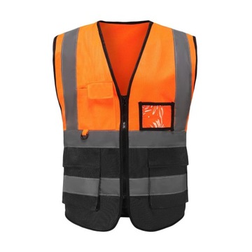 Wielofunkcyjna kamizelka odblaskowa chroniąca konstrukcję B-Orange Black