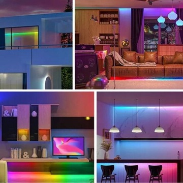 10-метровая цифровая светодиодная лента COB RGB с пикселями WS2811, источник питания для дистанционного управления музыкой