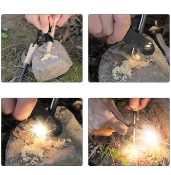 Военный многофункциональный инструмент для выживания Magnesium Firestarter, 2 шт.