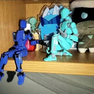 Напечатано на 3D -фигурке многоперированной модели робота, подвижной фигурки пруда