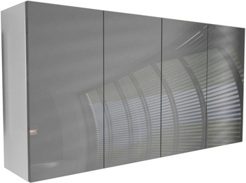 wisząca szafka łazienkowa biały mat + POŁYSK 120cm