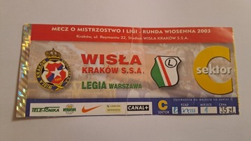 WISŁA KRAKÓW - LEGIA WARSZAWA 09-04-2003