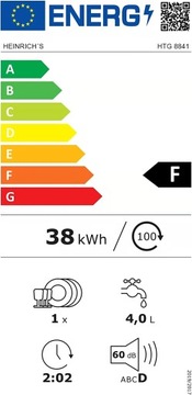 МАЛЕНЬКАЯ ОТДЕЛЬНО СТОЯЩАЯ ПОСУДОМОЕЧНАЯ МАШИНА С 6 НЕМЕЦКИМИ ПРОГРАММАМИ