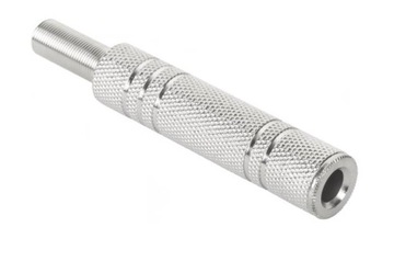 Gniazdo Jack stereo 6.3mm na gruby kabel METAL