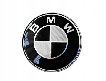 BMW ZNAKY 74MM CARBON NA KRYT E87 E81 E46 E60 E61 E90 E91E36 X1 X3 E83X5