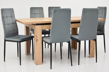 6 стульев Стол раздвижной 80x120/160 ARTISAN LIVING ROOM