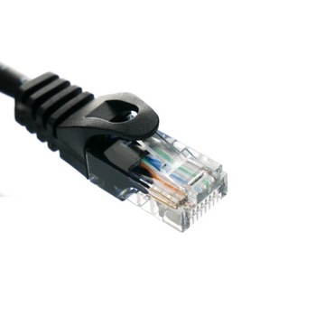 Kabel internetowy Patchcord kat.5e | 5m | UTP | Lanberg | czarny