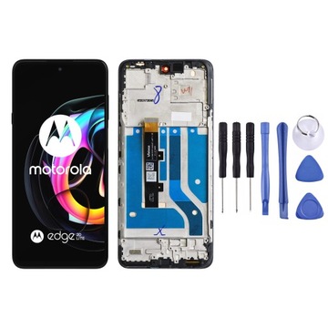 WYŚWIETLACZ EKRAN LCD DOTYK SZYBKA MOTOROLA EDGE 20 LITE RAMKA OLED ZESTAW