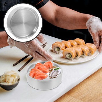 ТАРЕЛКА САШИМИ ЯПОНСКИЕ СУШИ ИЗ НЕРЖАВЕЮЩЕЙ СТАЛИ