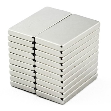 MOCNY MAGNES NEODYMOWY PŁYTKOWY 10x5x1mm 20 SZTUK