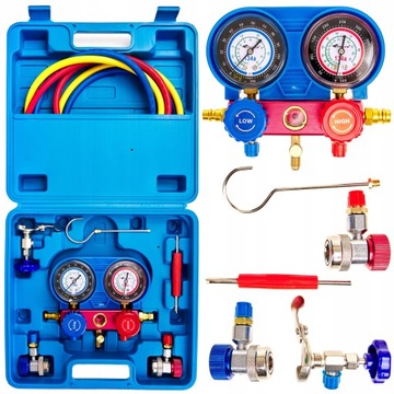S-AC134A КОМПЛЕКТ ДЛЯ ПРОВЕРКИ УТЕЧЕК И ЗАПРАВКИ ТЕСТЕРА КОНДИЦИОНЕРА ВОЗДУХА