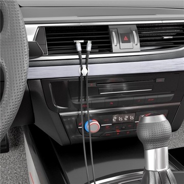 Organizer kabli - zestaw 5 szt. biały