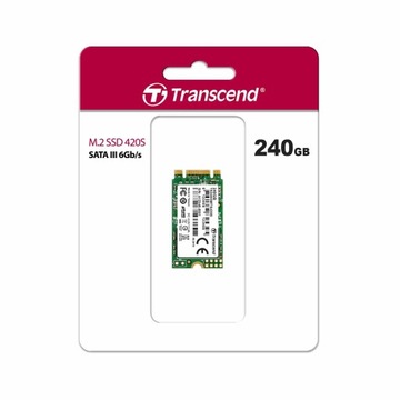 TRANSCEND 240 GB M.2 2242 MTS420 TLC SATA 3 III B+M Key DYSK SSD Industrial