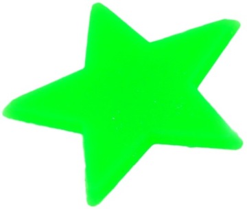 GWIAZDKI FLUORESCENCYJNE 100 SZT GWIAZDY ŚWIECĄCE