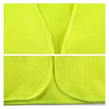 Светоотражающий жилет дорожной сигнализации ЖЕЛТЫЙ УНИВЕРСАЛЬНЫЙ