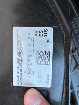 Skoda Kodiaq Полный светодиодный фонарь передний правый Европа 566941016E