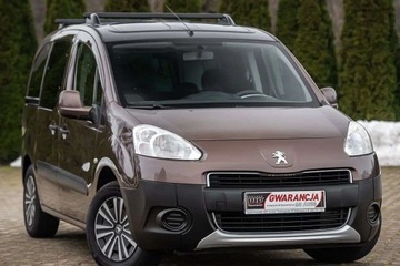 Peugeot Partner II Furgon L1 Facelifting 1.6 98KM 2014 Peugeot Partner super stan benzynka panorama klima 5 osób okazja Gwarancja